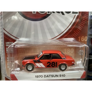 《模王》 1/64 美國綠光 模型合金車 1970 Datsun 510
