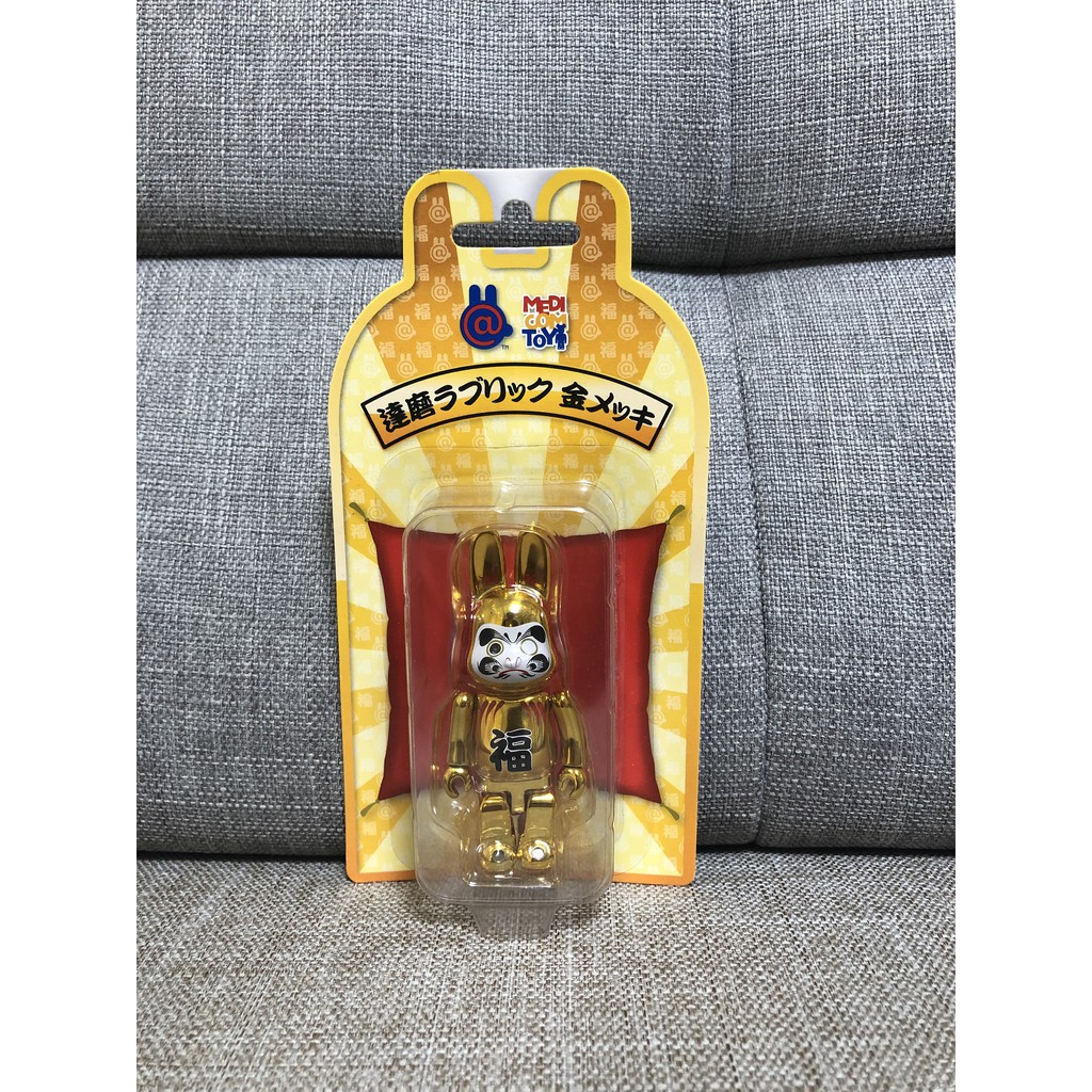 Be Rbrick R rick 100 達摩電鍍金色兔子晴空塔限定medicom Toy 庫柏力克熊 蝦皮購物