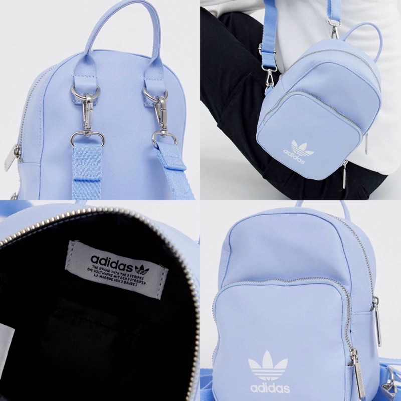 adidas originals mini backpack in pale blue