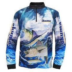 ☆桃園建利釣具☆OKUMA 旗魚防曬長袖衣