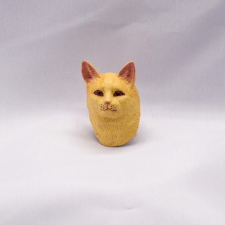 【AJ】動物 橘貓 淡黃色毛 紅眼睛 poly磁鐵 樹脂冰箱貼 // 立體 模擬 冰箱裝飾 居家裝飾 創意家居擺飾