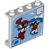 磚家 LEGO 樂高 Panel 印刷 1x4x3 Ice Skating Scene 60581pb200 80109