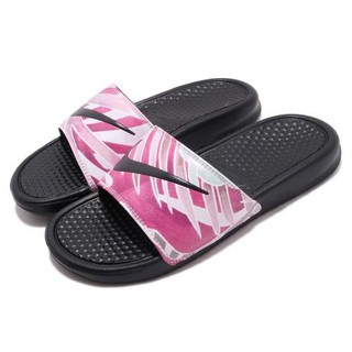 【我塑我形】NIKE WMNS BENASSI JDI PRINT 女 拖鞋 輕量 黑粉 618919030