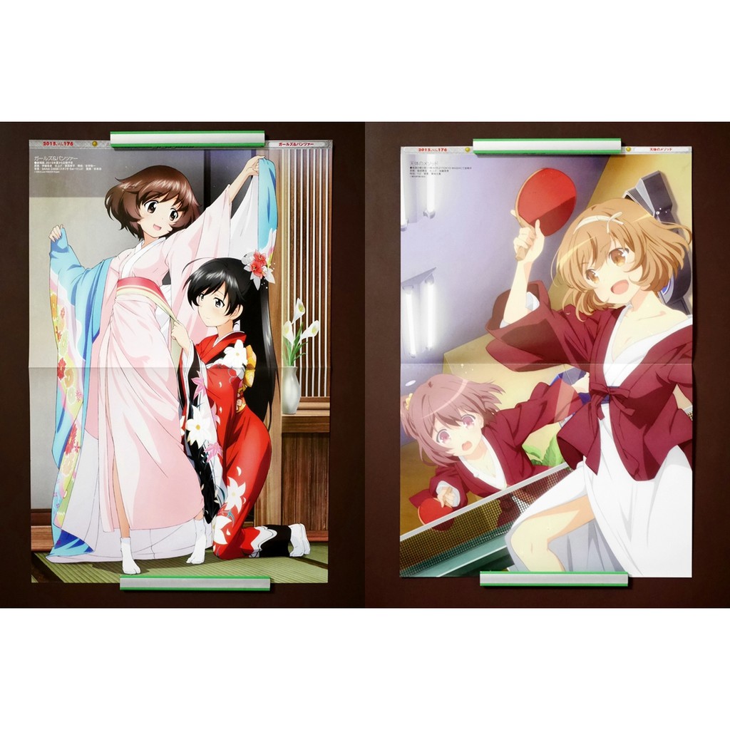 Tp小屋 現貨 少女與戰車戰車少女 天體運行式單售雜誌附錄a3尺寸雙面拉頁海報五十鈴華秋山優花里 蝦皮購物