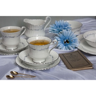 【旭鑫】Paragon - Morning Rose 下午茶組 英國骨瓷 歐洲古董 茶杯 沙拉碗 蛋糕盤 E.07