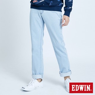 EDWIN FLEX高腰直筒牛仔褲(重漂藍)-男款