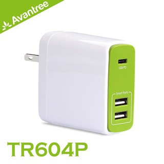 Avantree TR604P Type-C PD快充／雙USB 3孔充電插頭