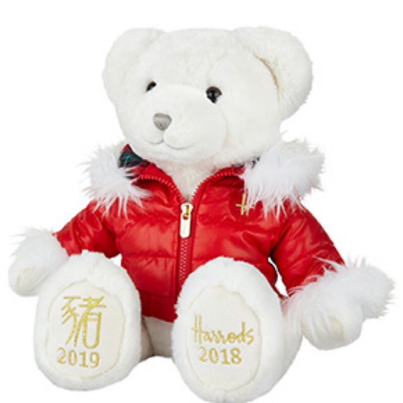 台灣版本 Harrods 限量2018 2019 Teddy年度熊 全新品 豬年生肖