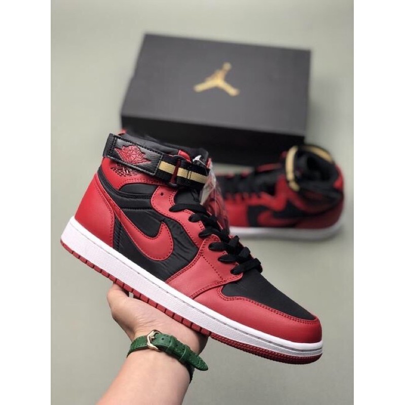 ［全新］Air Jordan 1 High Strap 黑紅 US10 30週年限量款紀念鞋