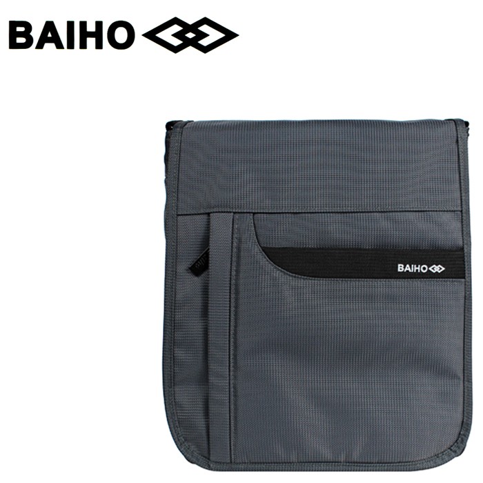BAIHO 台灣製造 掀蓋直式 多功能 側背包/斜背包 BHO250 灰色