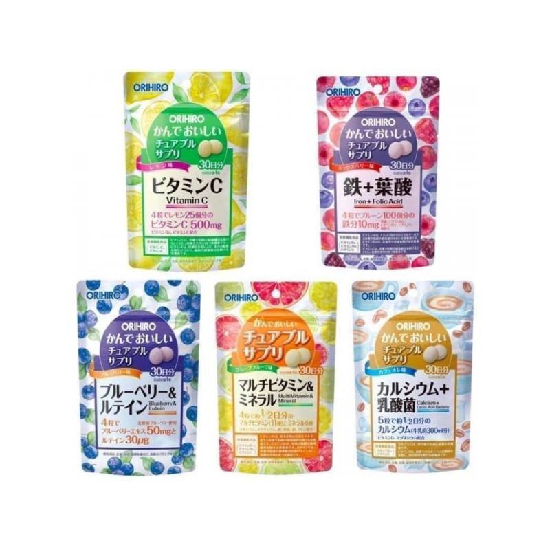 日本ORIHIRO營養補充咀嚼錠(五種）