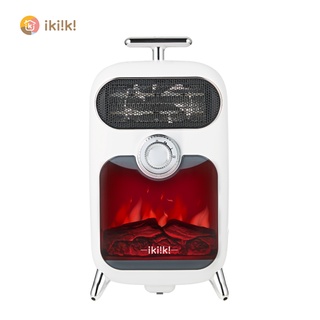 ikiiki伊崎 仿真爐火陶瓷電暖器 暖風機 暖氣機 暖氣 電暖爐 IK-HT5202