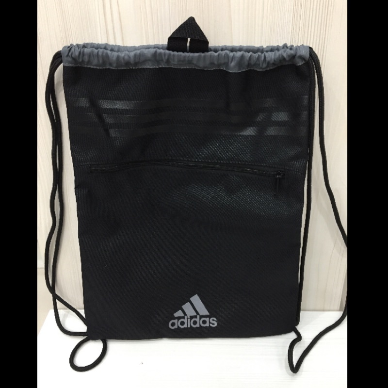 Adidas 束口背包 3S Performance Gym Bag 黑 銀 束口袋  後背包 AK0005