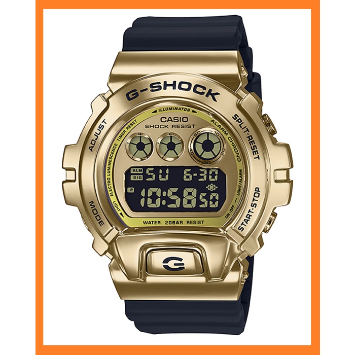 卡西歐 CASIO G-SHOCK 嘻哈街頭金屬系列運動錶  GM-6900G-9  GM-6900 DW-6900