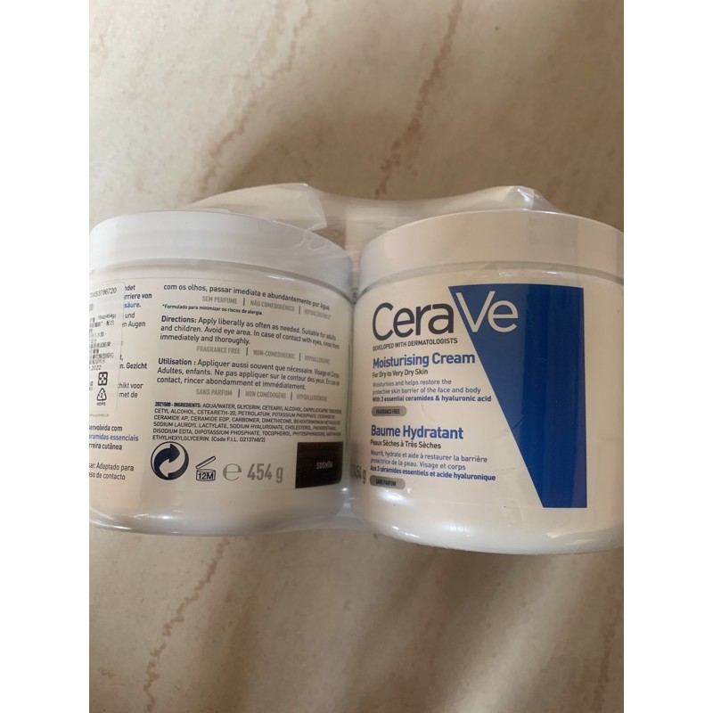 【現貨】 CeraVe 長效潤澤修護霜 454g*2+溫和泡沫潔膚露88ml