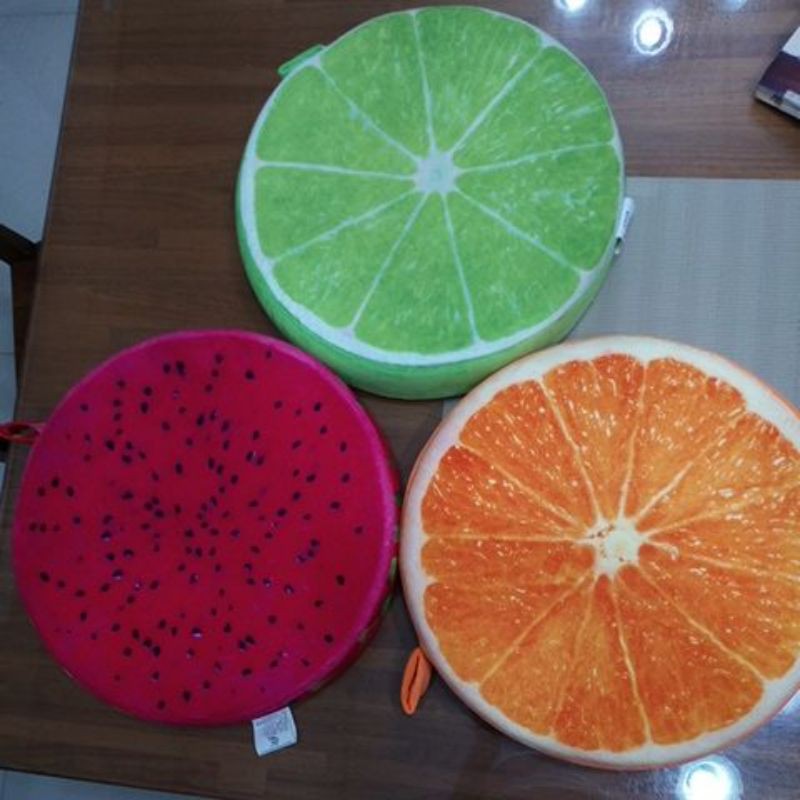 全新 可愛活潑 水果坐墊  火龍果造型 柳丁造型 檸檬造型