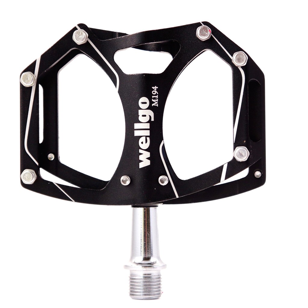 維格鋁合金輕量化登山車公路車自行車黑色腳踏板wellgo M194 9 16 Bike Bicycle Pedal 蝦皮商城 Line購物