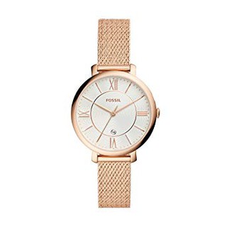 FOSSIL JACQUELINE 魅力氣質編織玫瑰金腕錶 ES4352