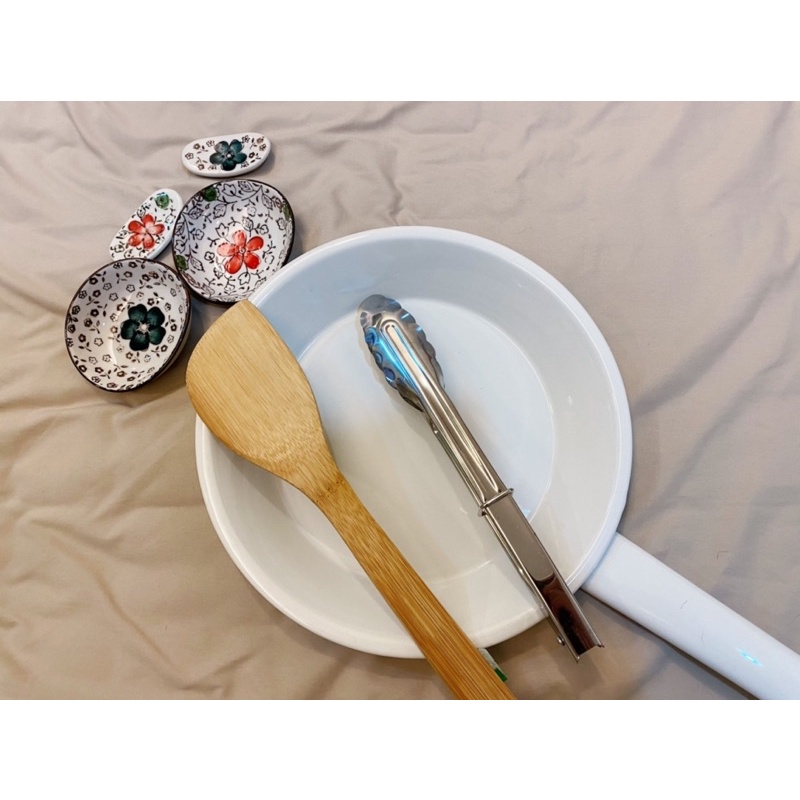 《搬家出清系列》natural kitchen 個人小型髮廊平底鍋、木鏟、料理夾送小碟盤筷架