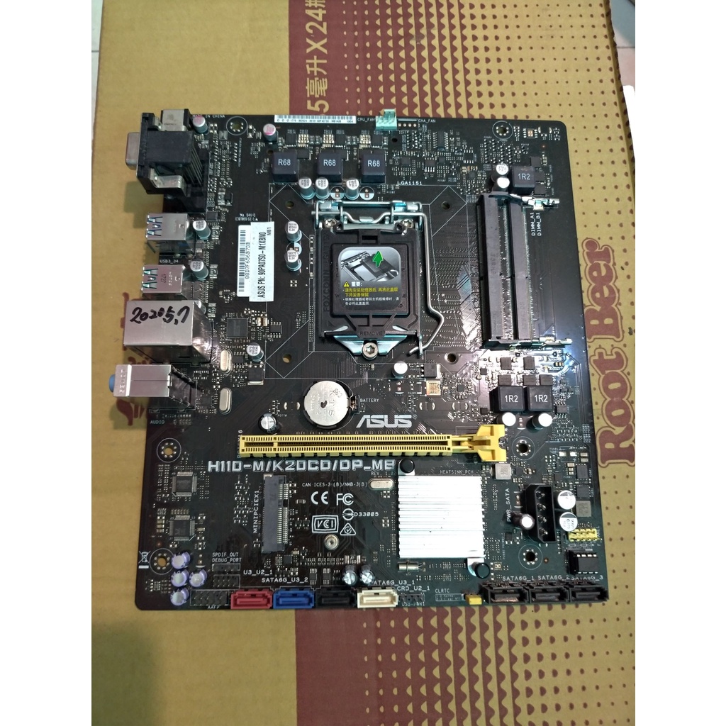 華碩 H110-M/K20CD/DP_MB 主機板 1151 無擋板