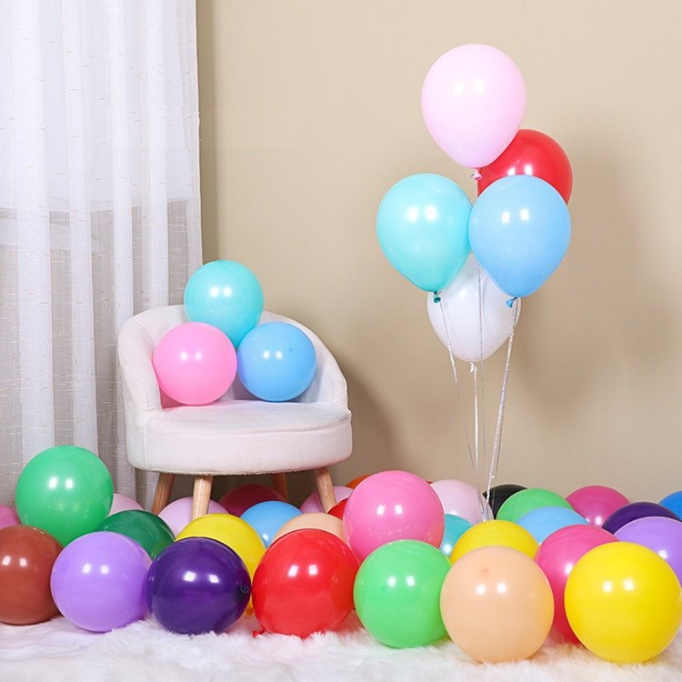5吋 10吋 12吋加厚圓型氣球 乳膠氣球 普通色 馬卡龍 造型氣球 生日氣球 告白求婚 會場布置 婚紗照 拍照道具圓形
