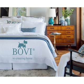 葡萄牙經典寢具品牌 鉑薇Bovi 雙人床包枕套三件組-沉穩藍 ❤法蝶 La Fatté❤