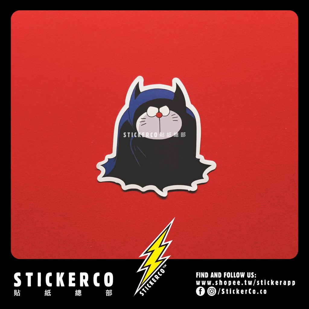 防水貼紙 小叮噹蝙蝠俠#B207 STICKER貼紙總部PVC防水貼紙行李箱貼紙安全帽貼紙