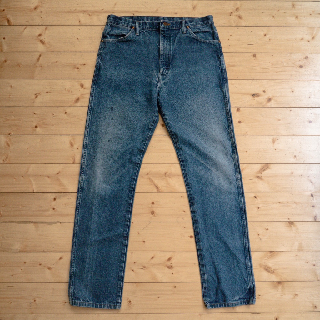 《白木11》🇺🇸 90s vintage Wrangler denim 13MWZ 美國 藍哥 原色 直筒 牛仔褲 丹寧