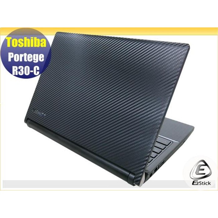 Ezstick】Toshiba Portege R30-C Carbon黑色立體紋機身貼(含上蓋、鍵盤週圍)DIY包膜