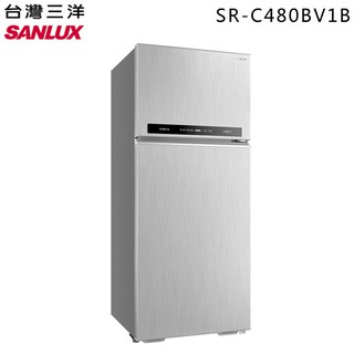 SANLUX 台灣三洋 ( SR-C480BV1B ) 480公升 變頻ECO節能雙門電冰箱
