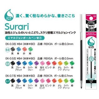 【筆坊】ZEBRA Prefill REK 乳化墨水原子筆芯(0.7mm)