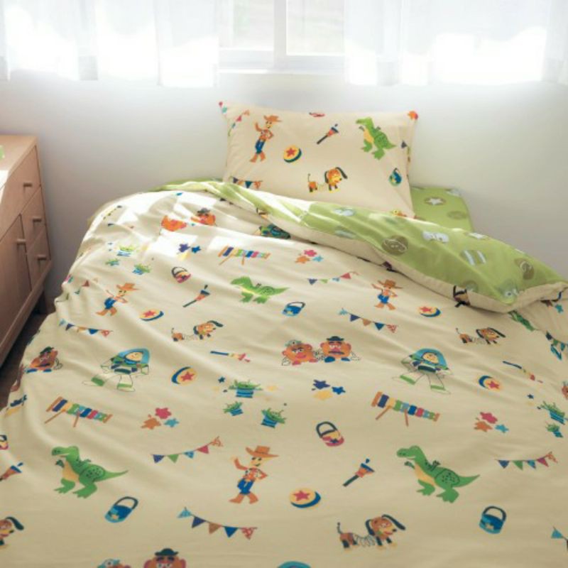 現貨+預購！日本代購 迪士尼 千趣會 玩具總動員 單人 雙人 床包組 被套 床單 床包 寢具 枕頭套 三眼怪 熊抱哥