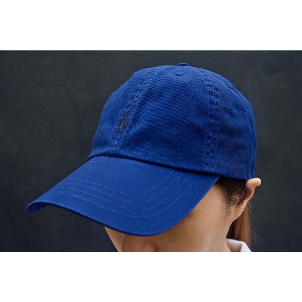 【Polo Ralph Lauren】棒球帽 大馬 小馬 經典日常穿戴 美式戶外風格 刺繡 藍底黑馬 舒適 老帽 復古