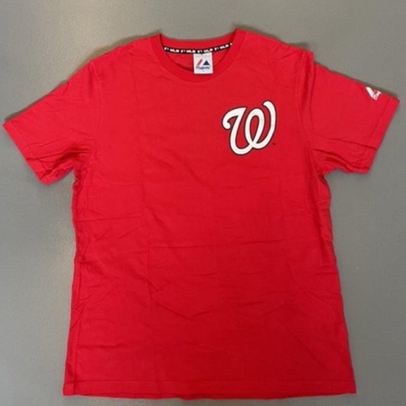 Majestic MLB 華盛頓國民 Washington Nationals MVP Harper 哈柏 球員背號T恤