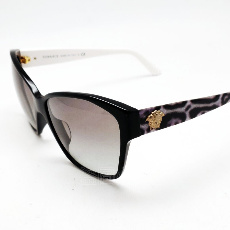 ✅🏆 貓眼紫豹紋 🏆 [檸檬眼鏡] VERSACE 4277A GB1/11義大利製 太陽眼鏡 絕對真品 超低特價