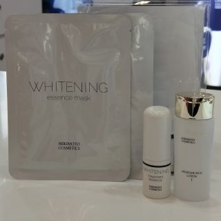 專櫃正品 MIKIMOTO 御木本 美白面膜2片+美白精華 8ml+深層潤澤化妝水30ml 現貨超低價