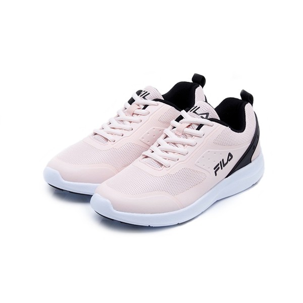 FILA DOLPHIN 女款粉色輕量透氣慢跑鞋-NO.5J901U511