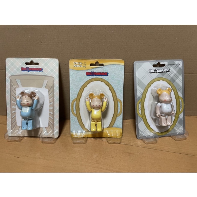 全新現貨 BE@rbrick 絕版 嬰兒 BABY 100% 粉藍色 粉黃色 白色 Medicom toy plus