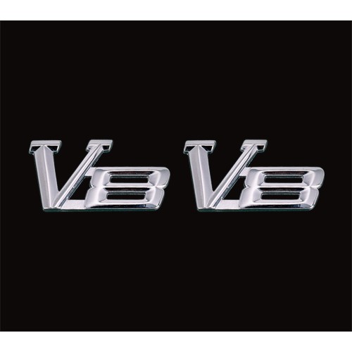 圓夢工廠 BMW 葉子板 V8 V8 雙V8 超質感 金屬 鍍鉻銀 車身字貼 字標 標誌 logo mark 同原廠