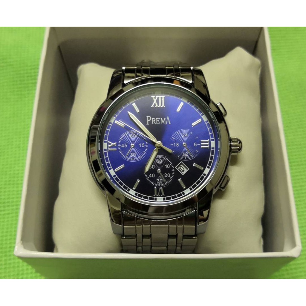 PREMA 鋼帶手錶 男錶 石英表  腕表 韓版 時尚流行錶款