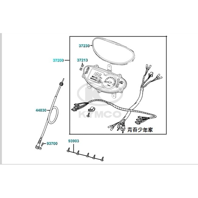 《少年家》KYMCO 光陽 原廠 LHE9-900 GP 噴射版 液晶儀錶板組 碼錶 含配線 贈送一條碼錶線