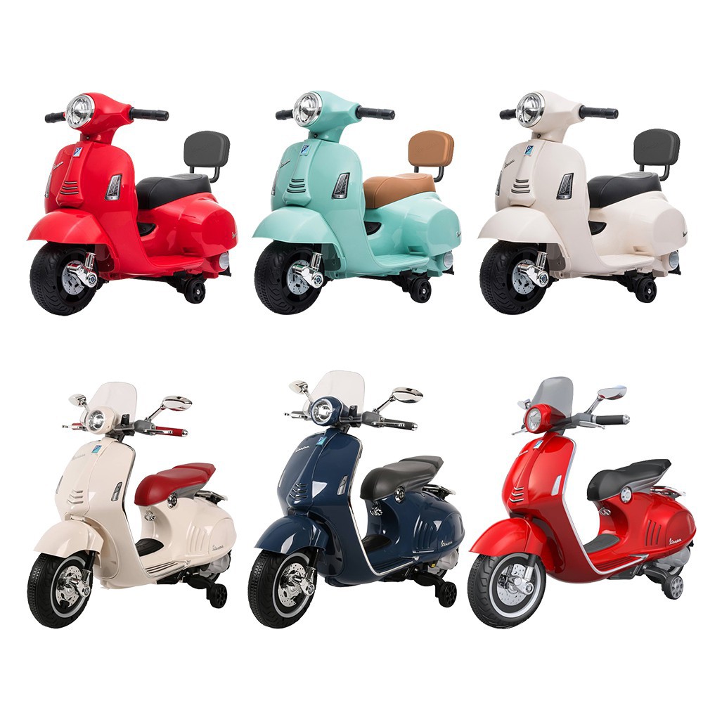 Vespa 最新款偉士牌電動玩具車 偉士牌原廠授權 兒童電動玩具車 迷你摩托車 經典復古