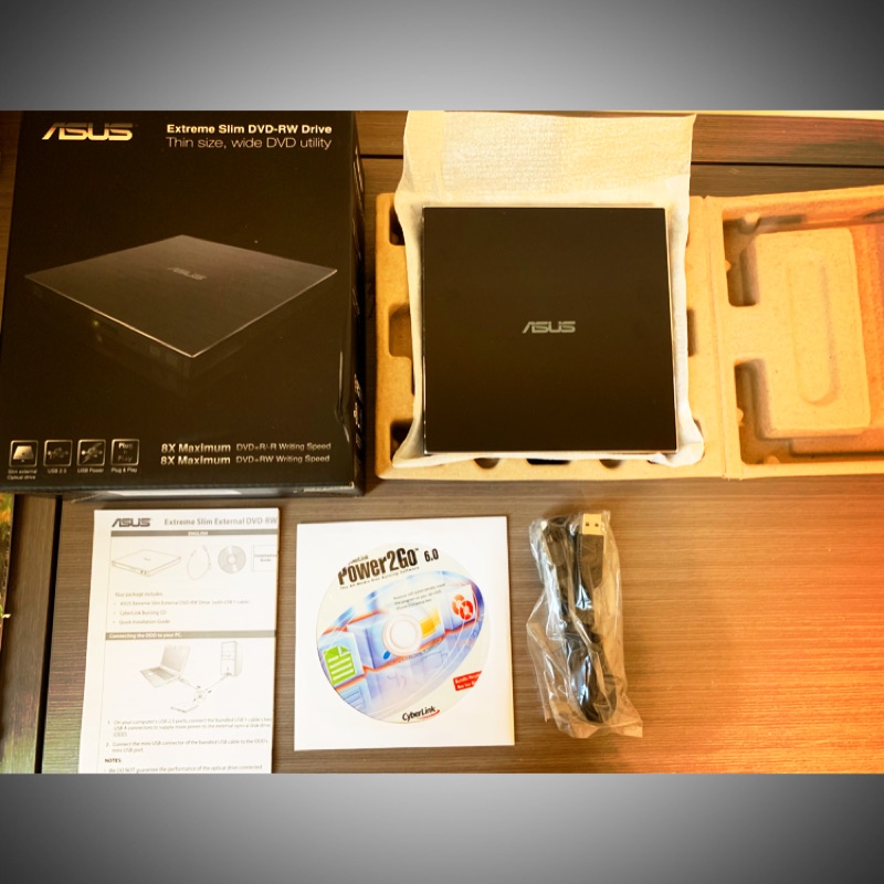 ASUS 華碩 Extreme Slim DVD-RW Drive 外接式超薄型光碟燒錄機