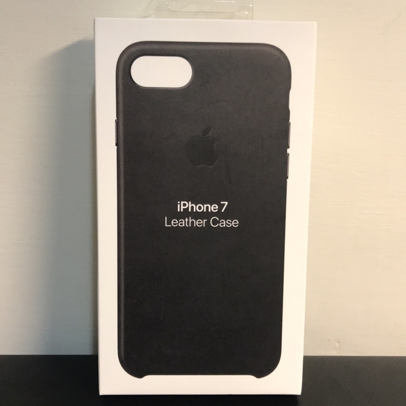 全新未拆 iphone7 公司貨 皮質 背蓋 黑色 皮革保護殼 手機殼