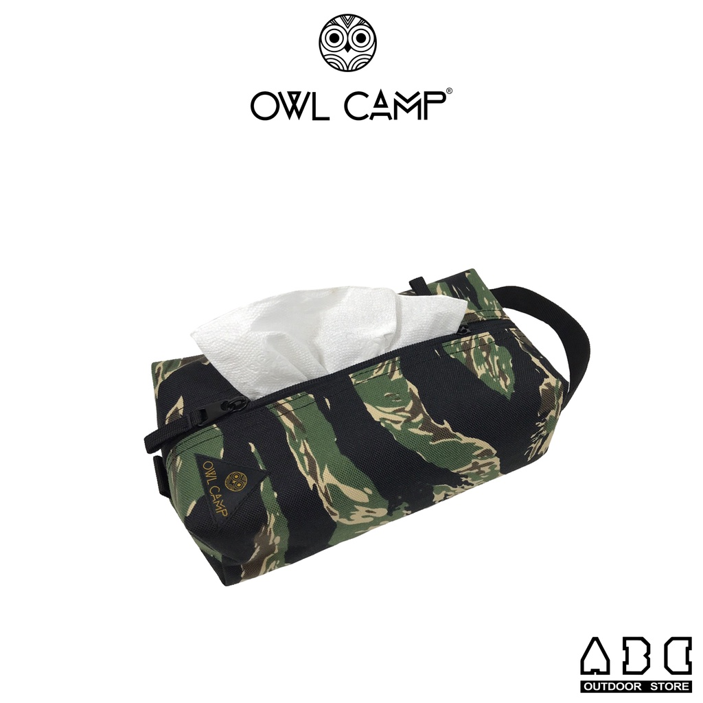 【OWL Camp】 虎斑迷彩紙巾盒『ABC Camping』紙巾包 衛生紙盒 面紙盒 衛生紙收納套 露營