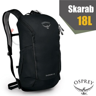 【美國 OSPREY】新款 Skarab 18 登山健行雙肩後背包18L/超輕量抗撕裂尼龍布料_黑