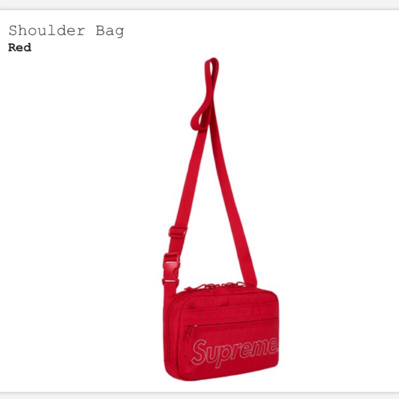 Supreme 45TH shoulder bag 紅色 肩背包 小包 側背包