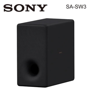 SONY SA-SW3 (限時下殺+蝦幣5%回饋) 無線重低音揚聲器 家庭劇院 Soundbar (適用HT-A7000