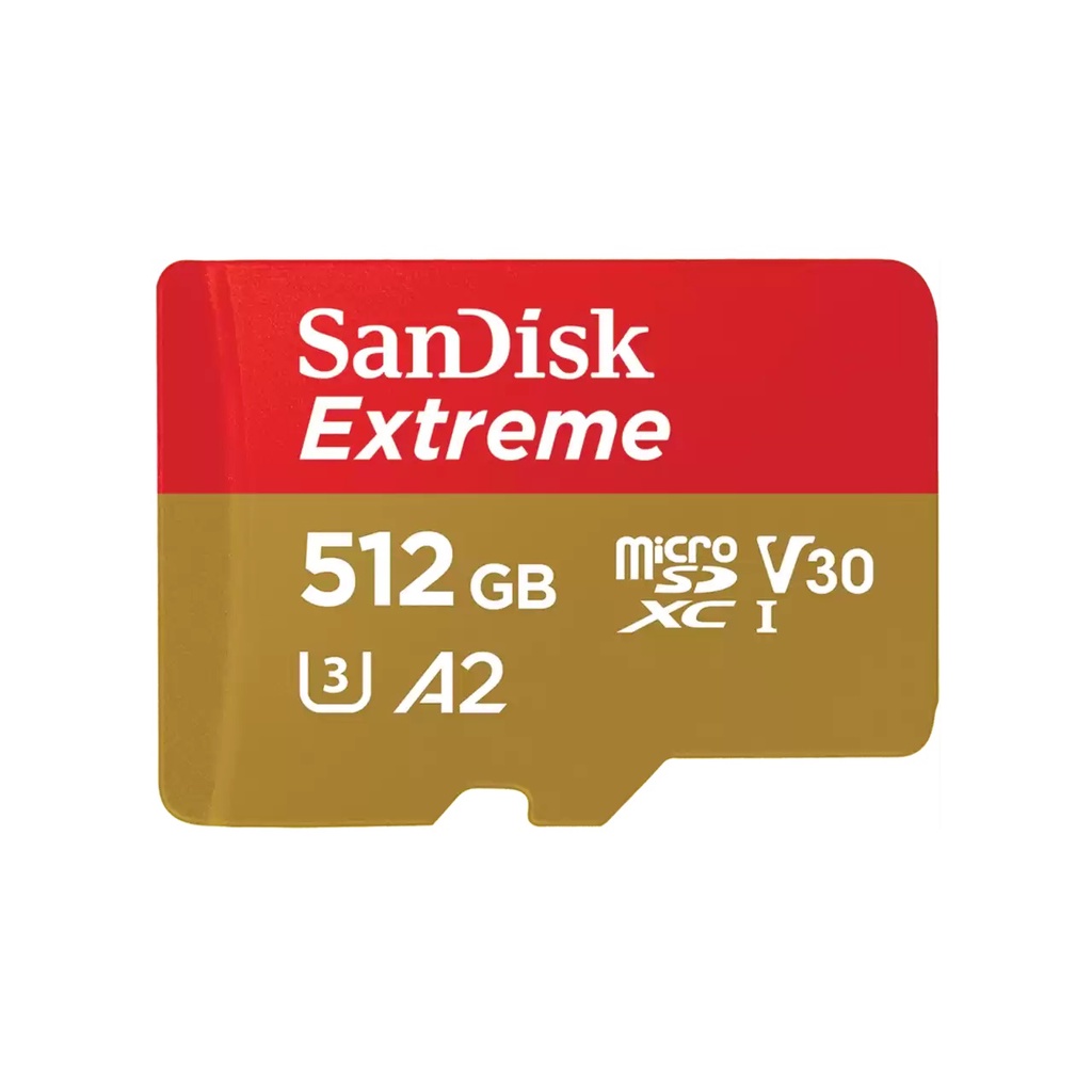 SanDisk Extreme microSDXC 512GB V30 U3 A2 190MB/130MB/s 讀/寫