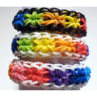 聚聚玩具【正版】美國 Rainbow Loom 金屬編織鉤棒組 / 彩虹圈圈 600條 補充包 彩虹編織器